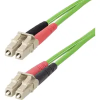 StarTech.com 20m (65ft) LC to LC (UPC) OM5 Multimode Fiber Optic Cable - 20 m - green - Grøn - 20 meter