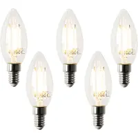 LUEDD Sæt med 5 Smart E14 LED Pærer B35 4,5W 470 lm 2700K