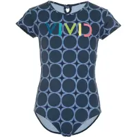 Vivid Badedragt navy / dueblå / kiwi / laks