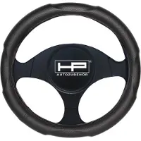 HP Autozubehör Ratbetræk (Ø x H) 39 cm x 4 cm Velour, Kunstlæder Sort 37 - 39 cm