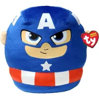 TY Bamse - Squish Marvel - 35 cm - Captain America - - OneSize - Bamse