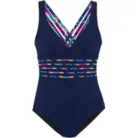 LASCANA Badedragt navy / turkis / koboltblåt / neonpink