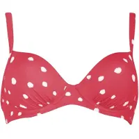 Vivid Bikinioverdel rød / offwhite
