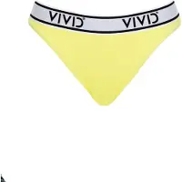 Vivid Bikinitrusse 'Mix&Match' citron / sort / hvid