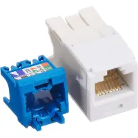 Panduit UTP RJ45 TG-MiniJack Cat6a White, Hvid, RJ-45
