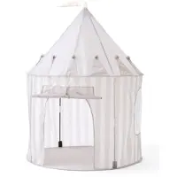 Kids Concept Legetelt - 100x130 cm - Grå Striber - - OneSize - Legetelt