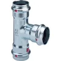 Viega Prestabo tee 35x22x35mm af ulegeret stål SC contour