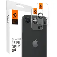 Spigen Camera Lens Screen Protector [GlasTR Optik Pro] designet til iPhone 16e - Sort [2 Pack]