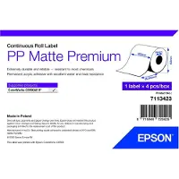 Epson Premium - Polypropylen (PP) - mat - permanent akryllisk klæbemiddel - Rulle A4 (21 cm x 55 m) 4 rulle(r) boks - fortløbende mærkater