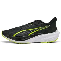Puma Darter Pro Running Shoes, Shoes, Black/Yellow Alert/White, 37.5