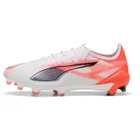 Puma ULTRA 5 ULTIMATE FG Football Boots Unisex, Shoes, White/Black/Glowing Red, 35.5