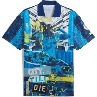 Puma Mancester City Fc Football Energy+ Retro T-shirt Med Korte ærmer