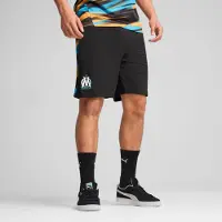 Puma Olympique de Marseille Faster Shorts Men, Clothing, Black/Heat Fire, XXL