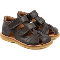 Pom pom Sandaler - Classic Rub Sole Closed Two Velcro - Brown - - 31 - Sandal