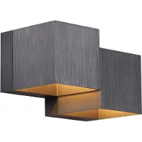 QAZQA Moderne væglampe gunmetal 2-lys - Transfer Double
