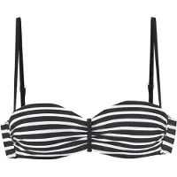 Venice beach Bikinioverdel sort / hvid
