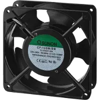 Monacor CF-120M/BB, Sort, Aluminium, -10 - 70 °C