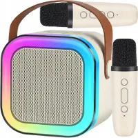 Lexibook trådløs karaoke-sæt højtaler Bluetooth RGB - to mikrofoner - USB - mini jack