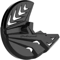 Polisport Politiets Port Front Disc Cover Black / Black 81556001
