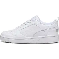 Puma Rebound V6 Low Sneakers Youth, Shoes, White/Cool Light Gray, 39