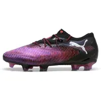 Puma FUTURE 8 ULTIMATE Low FG Football Boots Unisex, Shoes, Black/White/Glowing Red, 37.5