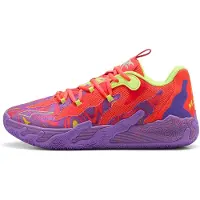 Puma MB.03 Lo Lava Basketball Shoes, Shoes, Purple Glimmer/Red Blast, 39