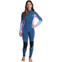 Billabong Synergy 4/3 Mm Dame Våddragt I Neopren Med Lange ærmer Og Lynlås På Ryggen