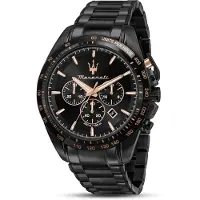 Maserati Herreur R8873612048 Traguardo Sort/Stål Ø45 mm