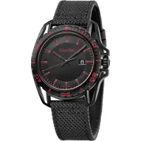 Calvin Klein CK Herreur K5Y31ZB1 Earth Sort/Læder Ø44 mm