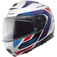 Schuberth C5 Omega Klaphjelm Hvid/Sort/Rød/Blå 61