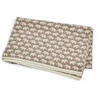 Smallstuff Babytæppe - Uld - 80x100 cm - Elephants - Natur - - OneSize - Tæppe
