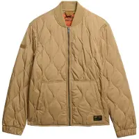 Superdry Superdrytil mænd. M5012084A Surplus Quilted Liner vatteret jakke brun (XL), Casual, Genanvendt polister