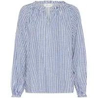 Cream Bluse 'Tiah' blå / hvid