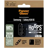 PanzerGlass Hoops Kameralinsebeskytter Transparent Samsung Galaxy A36 5G, Samsung, Samsung - Galaxy A36 5G, Tør påføring, Ridseresistent, Stødresi