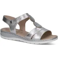 Caprice Heeled sandal, metallic, made of Leather without heel, Size 39
