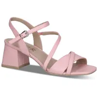 Caprice Heeled sandal, rose, made of Leather with Block heel, Size 39