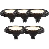 LUEDD Sæt med 5 GU10 3-trins dæmpbare LED-pærer AR111 8W 700lm 2700K