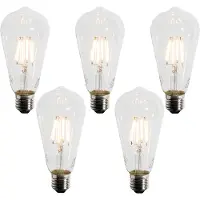 LUEDD Sæt med 5 E27 LED-pærer A60 tusmørkesensor 4W 400 lm 2200K