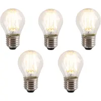 LUEDD Sæt med 5 E27 3-trins dæmpbare LED-pærer P45 5W 700 lm 2700K