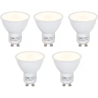 LUEDD Sæt med 5 GU10 LED pærer med skumringsensor 5W 380lm 2700K