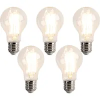 LUEDD Sæt med 5 E27 dæmpbare LED-pærer A60 7,6W 780 lm 2700K