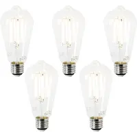 LUEDD Sæt med 5 E27 LED pærer ST64 klar 2,2W 470lm 2700K