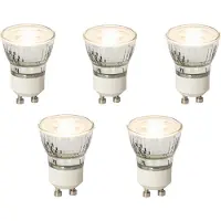 LUEDD Sæt med 5 dæmpbare GU10 LED-pærer 35mm 3W 220 lm 2700K