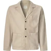Pepe Jeans Pepe Jeanstil mænd. PM308858 Aedus beige overshirt (L), Casual, Bomuld, Lange ærmer