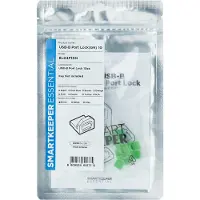 Smartkeeper BL04P1GN, Portblokering, USB Type-B, Grøn, Plast, 10 stk, Polybag