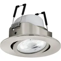 Eglo CONNECT.Z SALICETO SMART indbyg kip børstet stål M/FARVER(RGB) OG TUNABLE WHITE