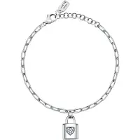 La Petite Story Padlock Heart Crys Armbånd