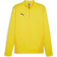 Puma Træningstrøje teamGOAL 1/4 Lynlås - Gul/Sort, størrelse X-Small