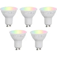 Luumr Sæt med 5 Smart GU10 50mm Dæmpbare LED Pærer Opal RGBW 4.7W 400 lm 2700-6500K Zigbee