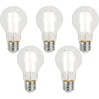 Luumr Sæt med 5 smarte E27 dæmpbare LED-pærer A60 Klar 7W 806 lm 2700-6500K Zigbee